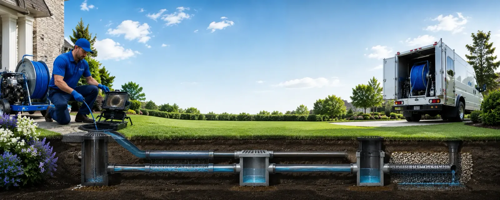 Outdoor drain cleaning information for Hudson, IL
